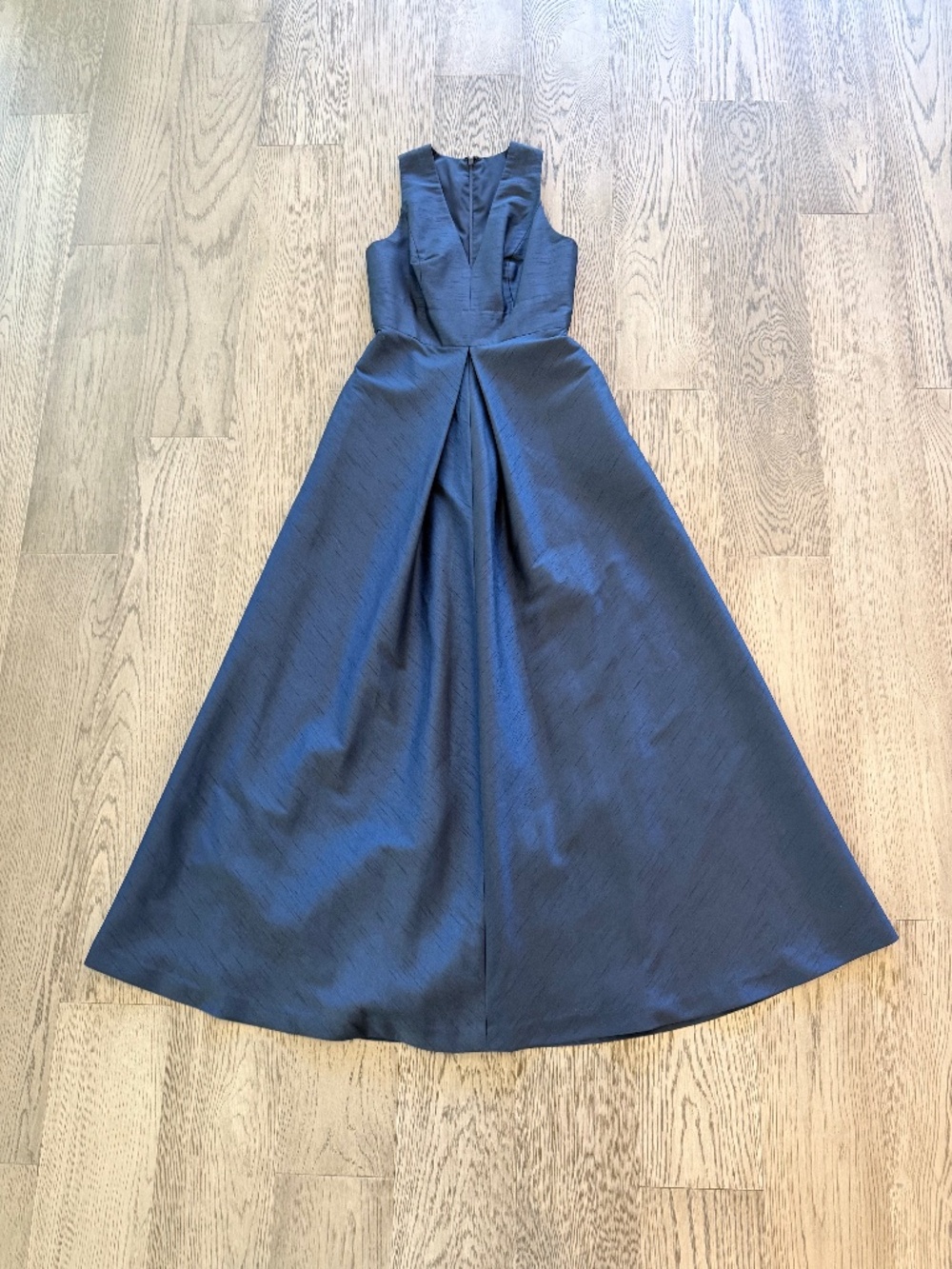 Alfred Sung Navy Blue Pleated Full-Skirt Dress, Size 6 NWOT